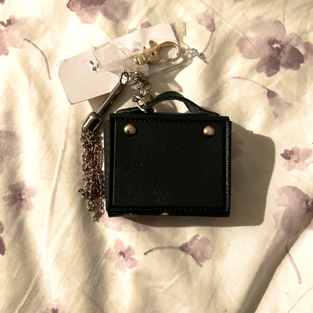 Mini purse w charm purse charm
